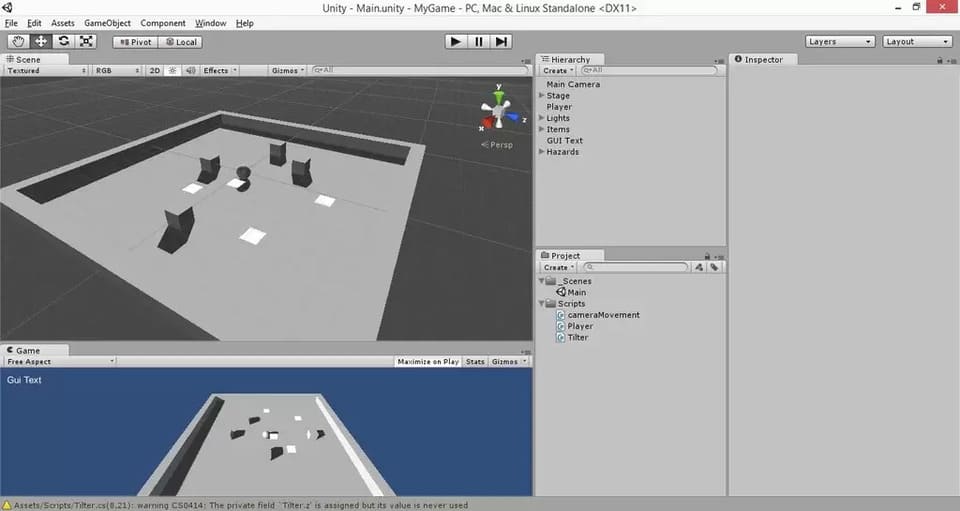 Skapa ett enkelt spel i Unity 3D